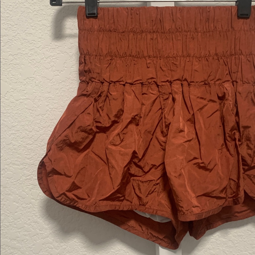Free People Movement Way Home Orange Athletic Shorts Size XS - Picture 2 of 9